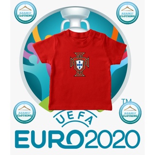 เสื้อยืด พิมพ์ลายทีมชาติโปรตุเกส EURO 2020th Edition สําหรับเด็ก