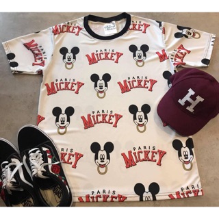 เสื้อยืด &amp; เดรสลาย Mickey Paris