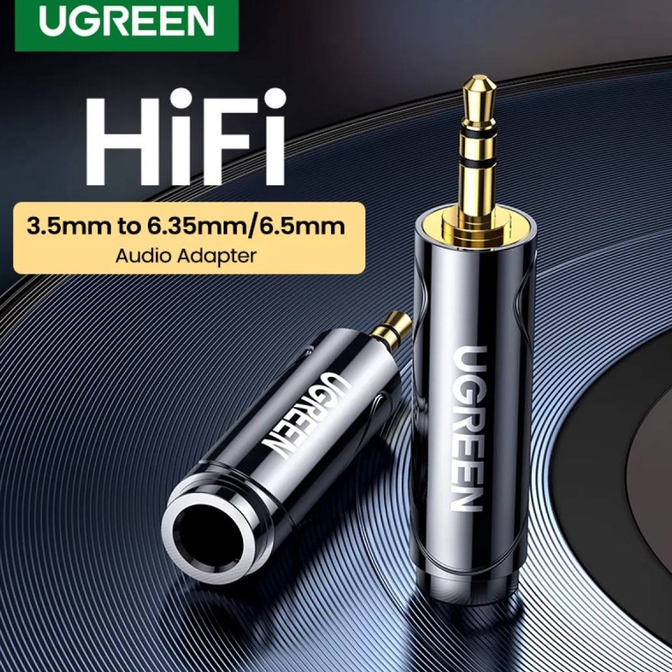 UGREEN รุ่น 60711 อะแด็ปเตอร์แจ็ค Aux 3.5mm to 6.35mm/6.5mm วัสดุชุบทอง เชื่อมต่อสายแจ๊คโมโนเครื่องเล่นเสียง HIFI