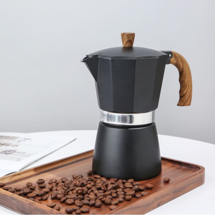 Moka Pot หม้อต้มกาแฟ หม้อต้มกาแฟสด  กาต้มกาแฟ เครื่องชงกาแฟ มอคค่าพอท แบบปิคนิคพกพา ขนาด 150 ml ขนาด 3 cup