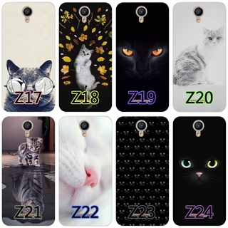 For Wiko Harry Cute Cat Printed Case Clear Silicone TPU Back Cover Cartoon Soft Mobile Phone Casing For Wiko Harry 2 Case