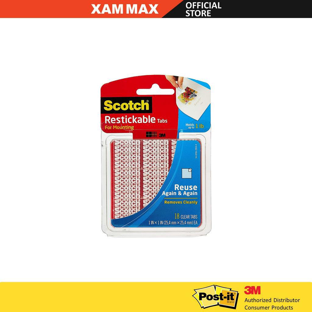 3M Post It - แท็บ Re-usable 1x1 18 เหลี่ยม/Sticky