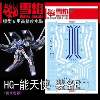 ดีคอลน้ำ DECAL HG GN ARMS สะท้อนแสงแบล็คไลท์