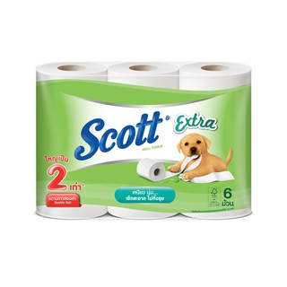 กระดาษชำระ สก๊อตต์ 	ROLL/P6	   กระดาษทิชชู  Toilet paper Scott ROLL/P6