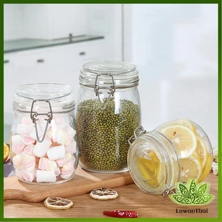 Lawan โหลแก้วมีฝาปิด โหลแก้วสูญญากาศ มีหลายขนาดให้เลือก Glass sealed jar