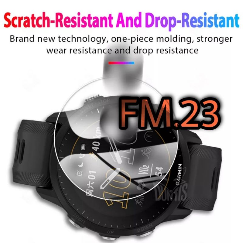 ANTI-SCRATCH TEMPERED GLASS WATCH SCREEN GUARD GARMIN FORERUNNER 955 SOLAR FR955 F955