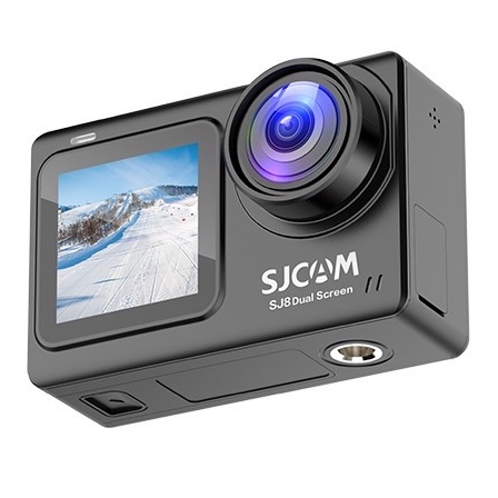 SJCAM SJ8 Dual Screen 4K/30fps Sports Action Camera  Dual Touch Screen Display Super Night Vision 30m Waterproof + 1 Extra Battery แบตเตอรี่ แบตสำรอง กล้องกันน้ำ กล้องแอคชั่น