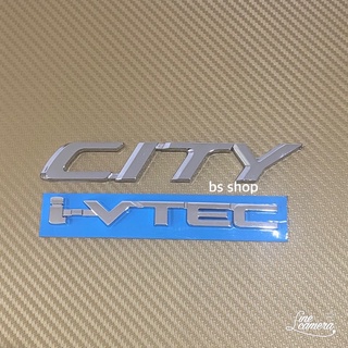 โลโก้ CITY i-VTEC ติดท้าย Honda ชุด 2 ชิ้น