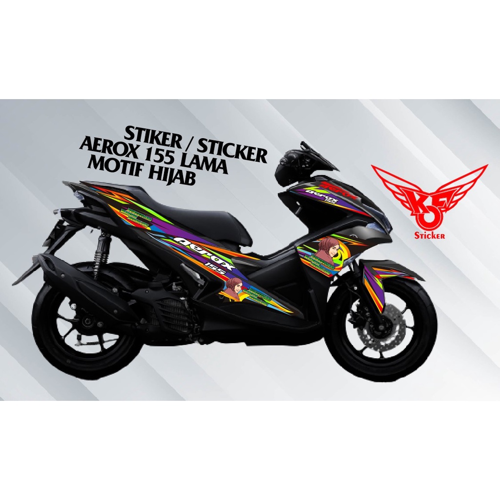 สติ๊กเกอร์ / สติ๊กเกอร์ YAMAHA AEROX 155 OLD HIJAB