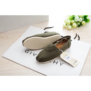 Toms Olive Canvas Classic