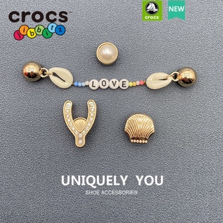 Crocs/jibbitz charms โซ่โลหะ เครื่องประดับแฟชั่น สําหรับตกแต่ง