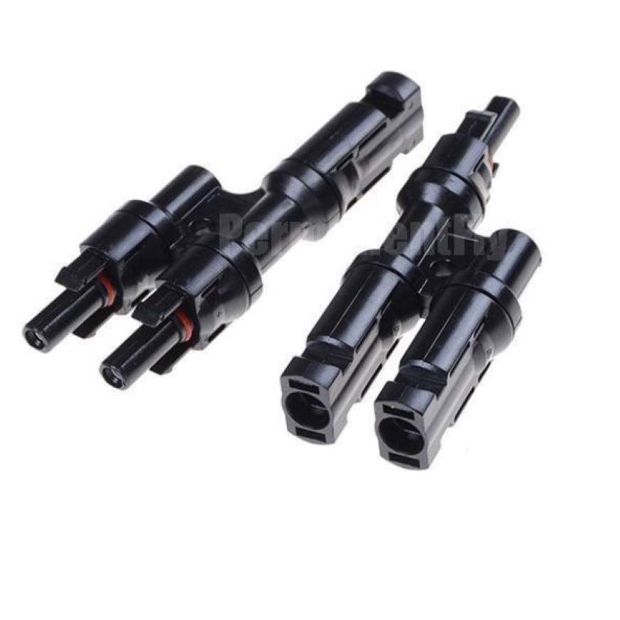 MC4 เข้า2 ออก1 ข้อต่อขนานแผง