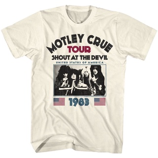 T-shirt  เสื้อยืด ลาย Motley Crue SATD83 สําหรับผู้ใหญ่S-5XL