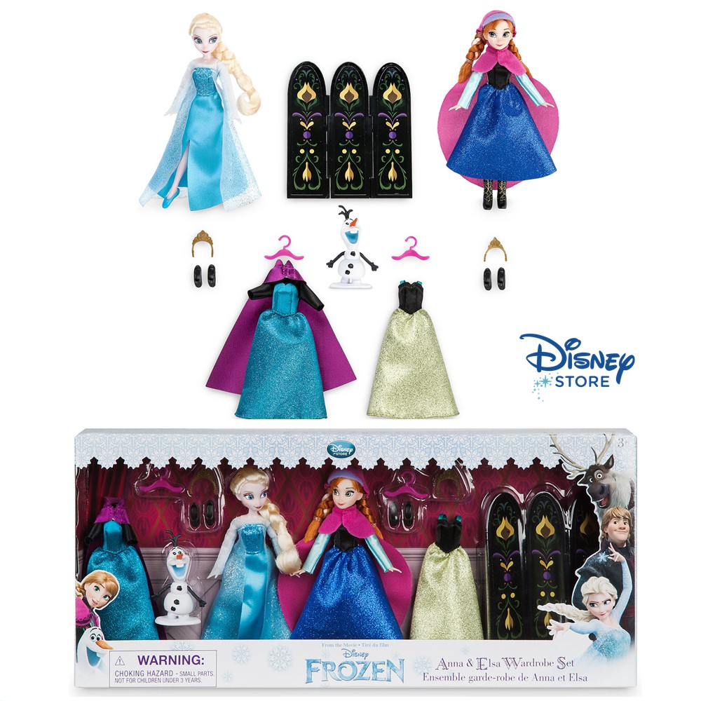 Anna And Elsa Mini Doll Wardrobe Play Set Frozen 5 5 ของแท นำ