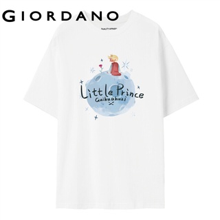 เสื้อยืดใหม่LL Street Giordano Men HuZi Series T-Shirts Comfy Short Sleeves Breathable T-Shirts Ribbed Crewneck Printing