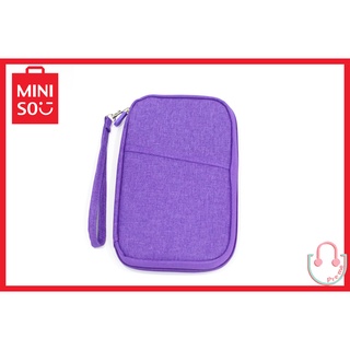 ✅ สินค้าใหม่ พร้อมส่ง! MINISO Passport Cover สีม่วง ที่ใส่พาสปอร์ตแบบยาว สีสันสดใสสุดชิค!