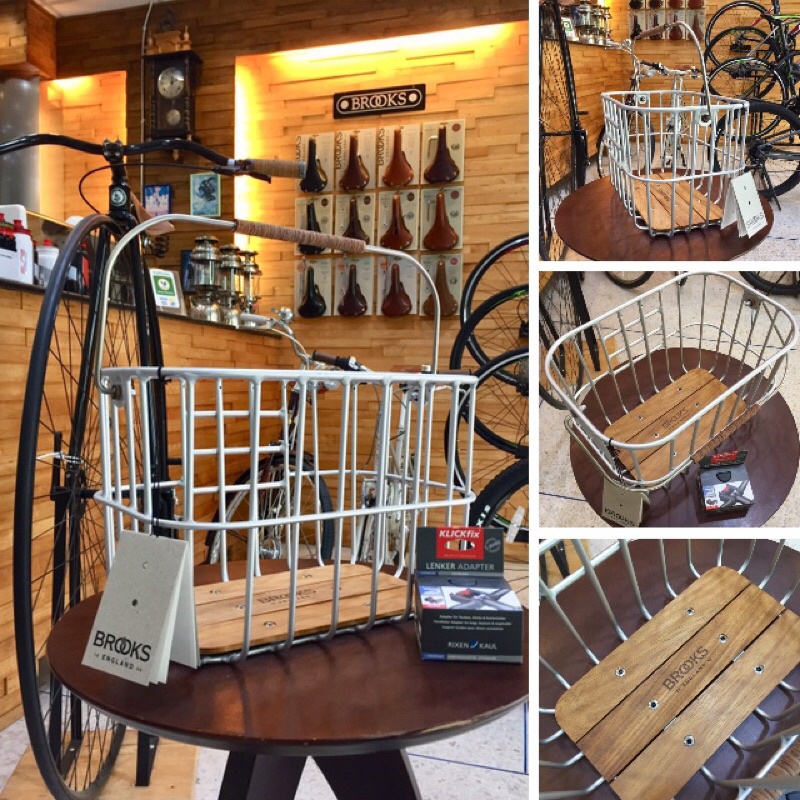 BROOKS ENGLAND: BROOKS HOXTON WIRE BASKET ตะกร้าหน้าแฮนด์จักรยาน แบบถอดได้