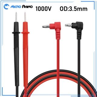 โพรบมัลติมิเตอร์ ทดสอบตะกั่ว 1000v 10A 70 ซม. สําหรับปลายเข็มมิเตอร์ดิจิทัล 1 คู่