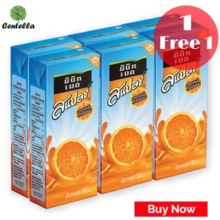 Minute Maid SPLASH ORANGE juice 180 ml x6 pc พิเศษ ซื้อ 1 เเถม 1 Special Buy 1 free 1
