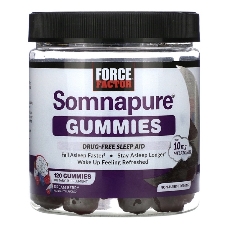 Force Factor somnapure gummies (Melatonin gummies 10 mg) 120 กัมมี่