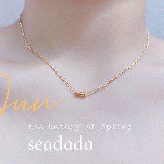 seadada สร้อยคอ 14k Mini pendant necklace