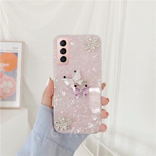 ใหม่ เคสโทรศัพท์มือถือแฟชั่น แบบนิ่ม ลายผีเสื้อ ประดับเลื่อม สําหรับ Samsung Galaxy S23 Ultra S23+ A54 A34 A14 5G 4G 2023 SamsungS23 Plus GalaxyA54 5G