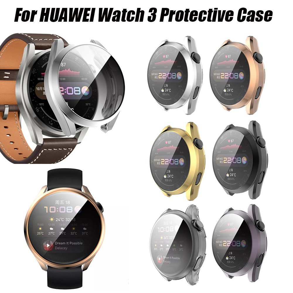 เคสป้องกันสําหรับ Huawei Watch 3, All-Round Tpu เคสเหมาะกับ Huawei Watch 3 Pro สมาร์ทวอทช์