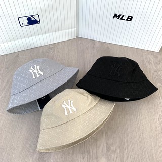 &lt;พร้อมส่ง 3 สี&gt;Classic Monogram Jacquard Bucket Hat New York Yankees