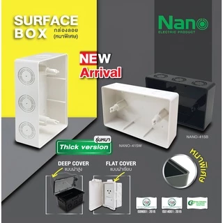 หน้ากากปลั๊กกันน้ำ IP54 ฝาครอบกันน้ำ ฝากันน้ำ กันน้ำ ฝาครอบแผงหน้ากากกันน้ำ NANO 413 414 415