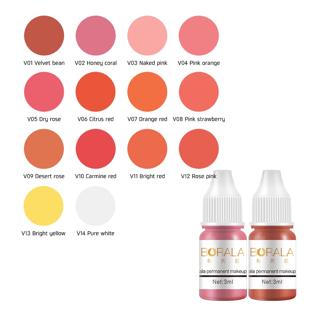 Aimoosi ล่าสุด เม็ดสีไมโครเบลด กึ่งถาวร 3 มล. สําหรับสักปาก - รูปที่ 2