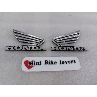 โลโก้ปีกนกฮอนด้าแปะบังลมแปะถังน้ำมันแบบชุบเงา