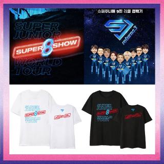 เสื้อยืดลายกราฟฟิก KPOP SUPER JUNIOR  SUPER SHOW 8