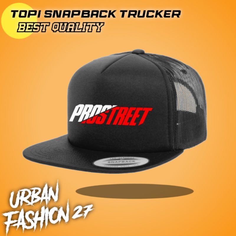 PROSTREET Snapback Trucker Hat / Net Snapback / Racing Hat / Trucker Hat