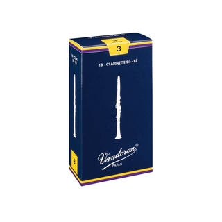 Reed : Vandoren Bb Clarinet ลิ้นคราลิเน็ต (10 Pieces) by Churairat Music