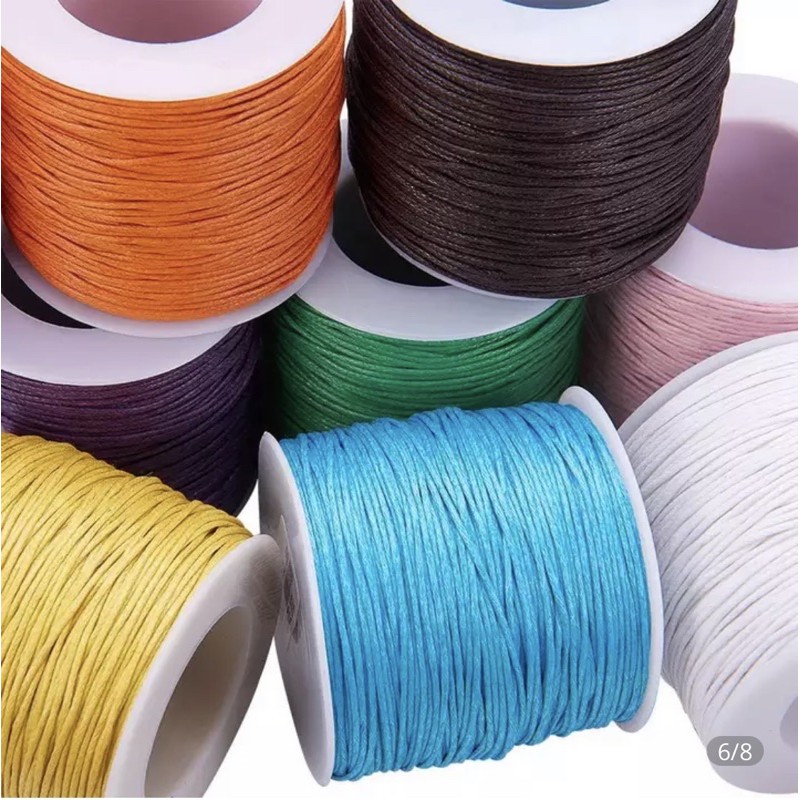 wax thread เชือกแวกซ์ เชือกเทียน ถักข้อมือ กำไล ต่างหู
