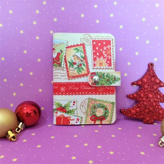 ที่ใส่พาสปอร์ต (Passport cover) ซองพาสปอร์ต ลายซานต้า | Christmas gift | ของขวัญปีใหม่ ของขวัญคริสมาสต์