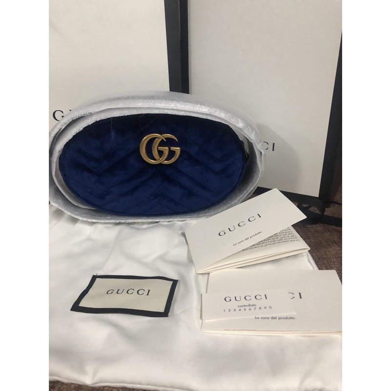 Gucci marmont belt bag velvet