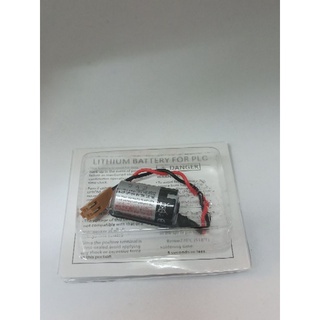 แบตเตอรี่ลิเธี่ยม TOSHIBA ER3V / 3.6V Lithium Battery 1/2 AA สำหรับ FUJI PLC CPM2A-BAT01 พร้อมสายและขั้วต่อสีดำ สีน้ำตาล