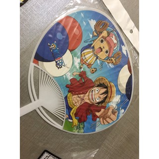 พัด one piece สีฟ้า ของใหม่ มาจากญี่ปุ่น