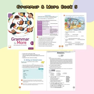 หนังสือแบบฝึกหัดประถมและมัธยม GRAMMAR & MORE NEW EDITION หนังสือเรียนภาษาอังกฤษ