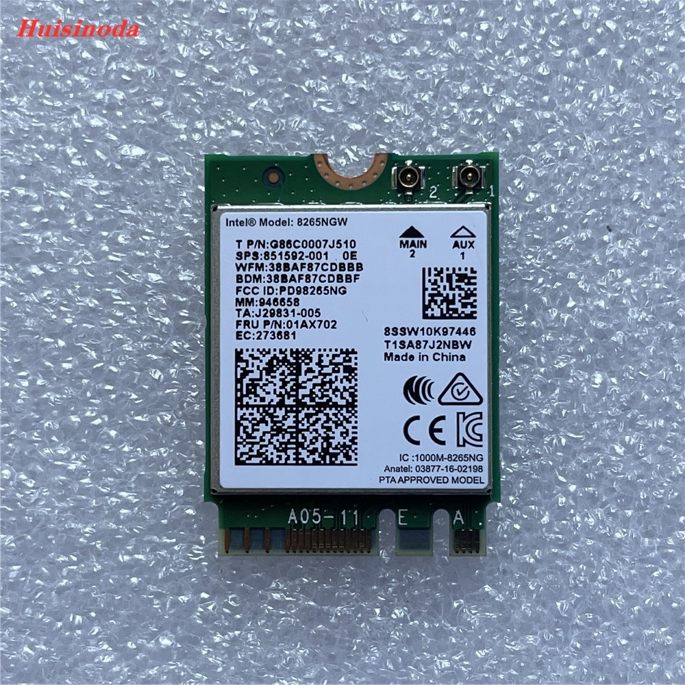 ไร้สาย 8265NGW การ์ด Wifi Bluetooth4.2 สําหรับ Lenovo ThinkPad X1 คาร์บอน 6th X1 โยคะ 3rd X380 โยคะ 
