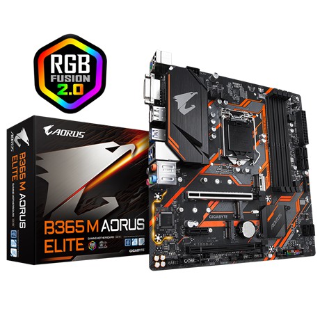 GIGABYTE Mainboard (1151V2) B365M AORUS ELITE (REV. 1.0) ประกัน 3 ปีเต็ม