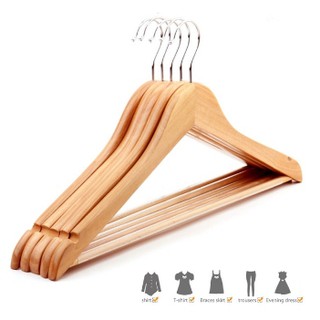 พิเศษ✔ไม้แขวนเสื้อเนื้อไม้แท้ Real Wood Hangers (ราคาต่อชิ้น)