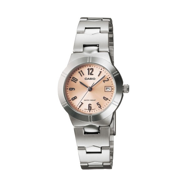Casio นาฬิกาข้อมือผู้หญิง สีเงิน/ฟ้า สายสแตนเลส รุ่น LTP-1241D-4A3DF,LTP-1241D-4A3,LTP-1241D