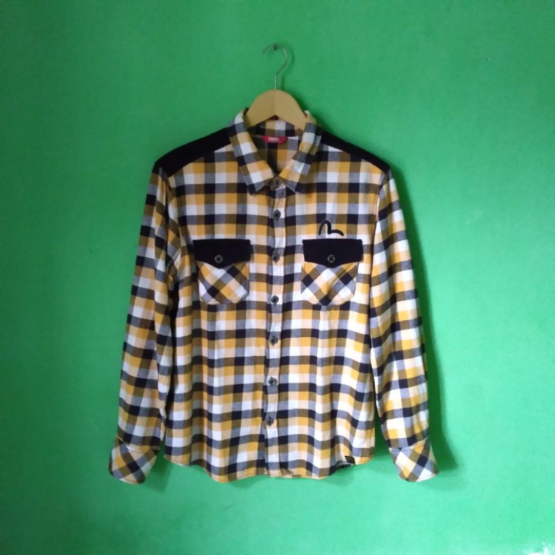 KEMEJA Evisu Flannel เสื้อมือสอง
