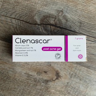 Clenascar Post Acne Gel เจลทารักษารอยแผลเป็นจากสิว รอยแดง รอยดำ [ 7 กรัม ]