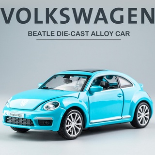 1:32 VOLKSWAGEN BEATLE โมเดลรถยนต์อัลลอยด์ ของเล่นสําหรับเด็ก