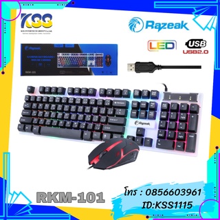 RAZEAK KEYBOARD+MOUSE RKM-101 GAMING USB