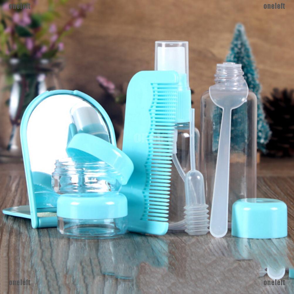 jak* 8PCs/set Essensial Travel Mini Plastic Transparent Empty MakeUp