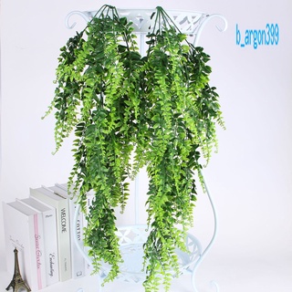 【AG】1 Bunch Artificial Hanging Plant Easy to Apply Adding Vitality Plastic Handicraft Aesthetic Simulation Rattan for Wall